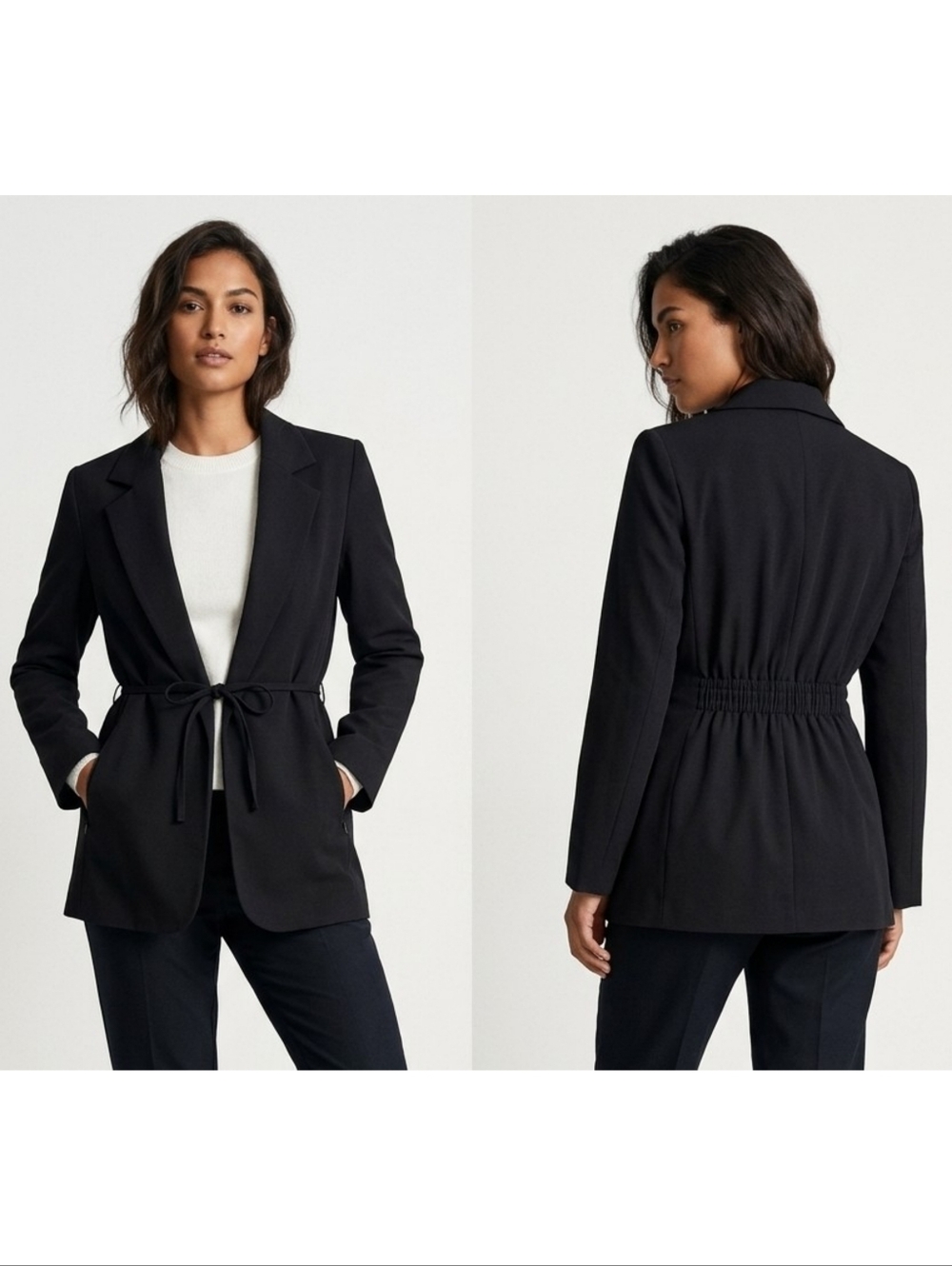 Athleta Endless Primatwill Blazer Black Size 8